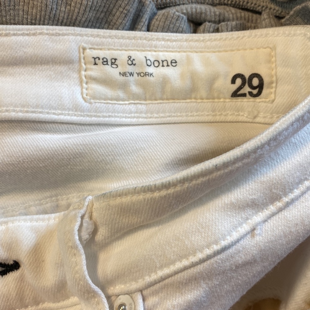 Rag & Bone SZ 29 White Stretch Jeans - Picture 9 of 16
